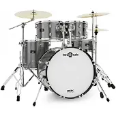 Gear4Music BDK-20 Expanded Fusion Drum Kit by Silver Sparkle