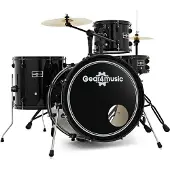 Gear4Music BDK-1 Compact Drum Kit by Black