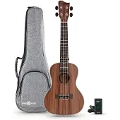 Gear4Music Koa Concert Ukulele Pack by