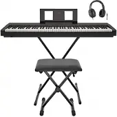 Yamaha P45 Digitale Piano met X-frame Pakket Zwart