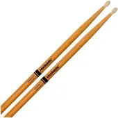 Promark R7AAGC - Rebound 7A ActiveGrip Clear Hickory Drumstick Acorn Wood Tip