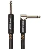Roland Black Series Angled/Straight Instrument Cable 10ft/3m