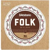Daddario EJ32C Folk Nylon Classical Guitar Strings with Ball End