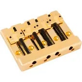 Fender HiMass 4-String Bass Bridge Assembly With Zinc Saddles Gold