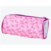 Durabo Disney Stitch - Etui - tekenetui - robuuste stof - rits - ovaal - roze - paars - glitters - knutselen - schooletui