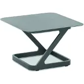 Niehoff Quattro Bijzettafel Aluminium 52x52 - 70x70 cm