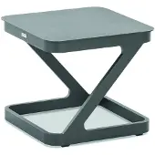 Niehoff Quattro Bijzettafel Aluminium 52x52 - 70x70 cm