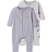 Name it Rompertje/body beige / bruin / sering / lavendel