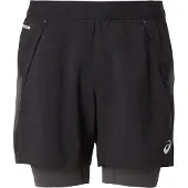 Asics Sportbroek 'Road' grijs / zwart
