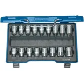 Gedore Jeu de douilles 17 pièces 6129520 Propulseur (tournevis): 1/2 (12.5 mm) 1 set