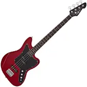 Gear4Music Seattle Basgitaar van Red Wine - Zo goed als nieuw