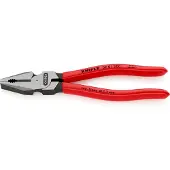 Knipex Kracht-kombitang | Kunststof bekleed | Zwart geatramenteerd | Lengte 200 mm | Zelfbedieningskaart/blister - 02 01 200 SB