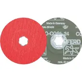 PFERD TOOLS 64193106 Combiclick keramische korrel fiberschijf Ø 125 mm CO-COOL 60 voor roestvrij staal Diameter 125 mm