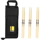 Promark Stick Bag & Classic Forward 5A Hickory Drumsticks Bundle