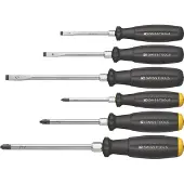 PB Swiss Tools Schroevendraaiers, Schraubendreher Satz 6 teilig Schlitz PH Schlagkappe (Gleuf)