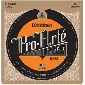 D'addario And Co Pro Arté Nylon Snaren voor Klassieke Gitaar, EJ43, Lichte Spanning, 6-Snarenset