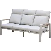 AVH-Collectie Ripasso 3-zitsbank latte zand aluminium teak