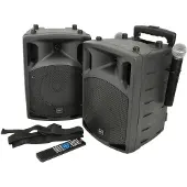 Qtx PAV8 8 Portable PA Set With Wireless Microphones