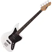 Gear4Music Seattle Bass Guitar by White