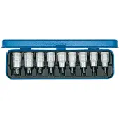 Gedore 6158970 6158970 Dopsleutel-bitinzetset Inch 1/2 (12,5 mm) 9-delig