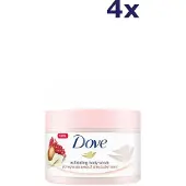Dove 4x Body Scrub 225ml Pomegranate