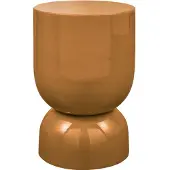 Woood Hekla Bijzettafel - Metaal - Oranje - 47x32x32