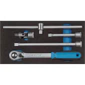 Gedore 1500 CT1-1993 U-20 2309114 Accessoires voor dopsleutels 1/2 (12,5 mm) 5-delig