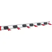 BRUNS AVR HSB610A Alu Muurprofiel 1m met 6 gereedschapshouders