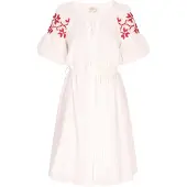 Usha Zomerjurk rosa / wit