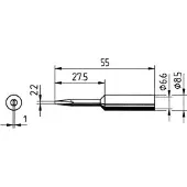 Ersa 0832KDLF Soldeerpunt Beitelvorm verlengd Grootte soldeerpunt 2.2 mm Inhoud: 1 stuk(s)