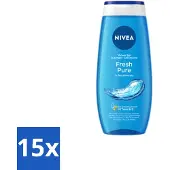 Nivea Douchegel Fresh Pure 250 ml - Bulkverpakking - 15 stuks
