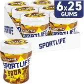 Sportlife Kauwgom Sour Cola - kauwgom - suikervrij - 6x60g