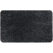 HQ Aqua-stop Droogloopmat Grafiet 50x80cm Grijs grijs Katoen Deurmat