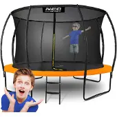 Neo-Sport Geprofileerde tuintrampoline 12ft/374cm met intern net