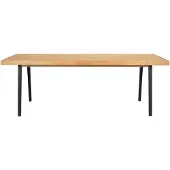 Zuiver Harvest eetkamertafel ijzer/eiken fineer zwart/bruin