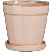 Mica Decorations Bloempot Met Schotel Clint Roze D 17 H 16,5 Cm