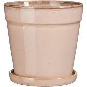 Mica Decorations Bloempot Met Schotel Clint Roze D 20 H 20 Cm
