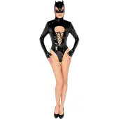 Black Level Black Velvets - bodysuit met lange mouwen - zwart - Batwoman - XL