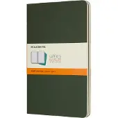 Moleskine Cahier Journals - Large - Gelinieerd - Groen - set van 3