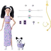 Barbie Twinning Looks Asian With Dog Doll Paars Kinderen