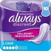 Always Discreet Incontinentie Verband Long 10 Stuks