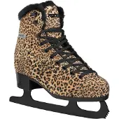 Roces – Leopard – Kunstschaatsen – Schaatsen Dames – Bruin – Warme Fleece Voering & Klassieke Stabiliteit – Maat EU 41