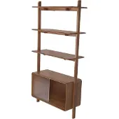 Zuiver Rise Kast| Stellingkast Hout Walnoot - Bruin