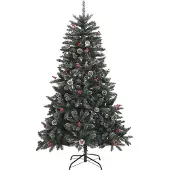 vidaXL - Kunstkerstboom - met - standaard - 120 - cm - PVC - groen