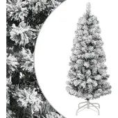 vidaXL Kunstkerstboom met scharnieren en sneeuw 150 cm