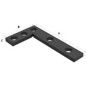 Kippers Rijssen Platte winkelhaak 275x150 mm tbv Lastafel Weldkar