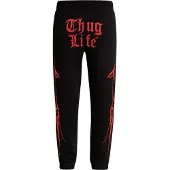 Thug Life Sportbroek 'Ink' rood / zwart