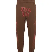 Thug Life Sportbroek 'Ink' bruin / rood