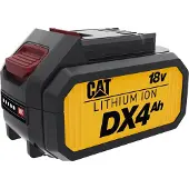 CAT DXB4, 4000 mAh, lithium-ion (Li-Ion), 18 V, zwart, geel, 1 stuk