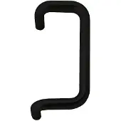 Hardbrass Voordeurgreep Bilbao haaks handgreep 350x32mm. - mat zwart